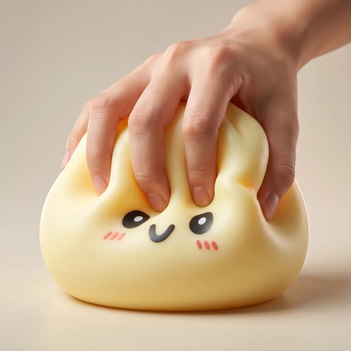 Jumbo Large Yellow Dumpling Squishy – view 4