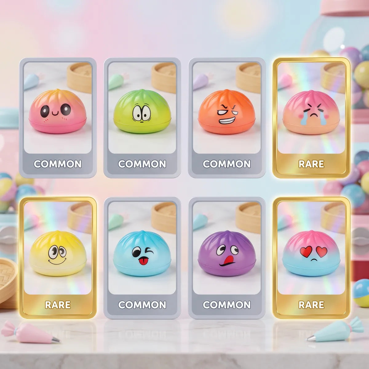 Kawaii Mini Dumpling Squishy Toy – view 2