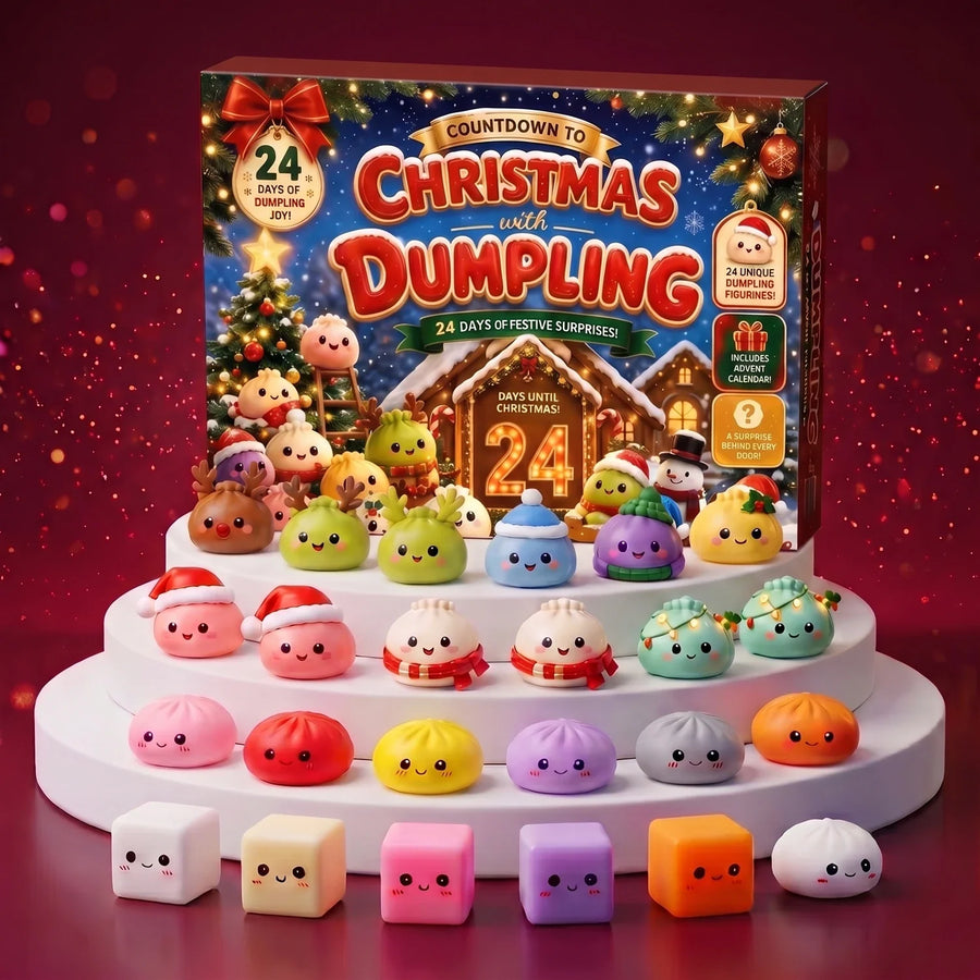 Gingerbread Mochi Dumpling Squishy Advent Calendar 24 Pieces