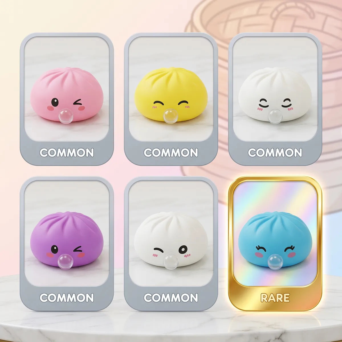 Mystery Dumpling Squishy Toys Bubble Blow – view 2