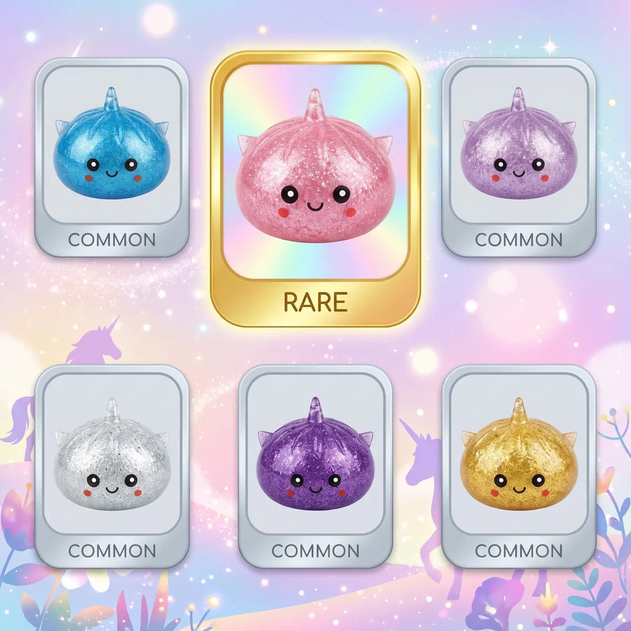 Sparkly Mystery Dumpling Squishy Unicorn Glitter