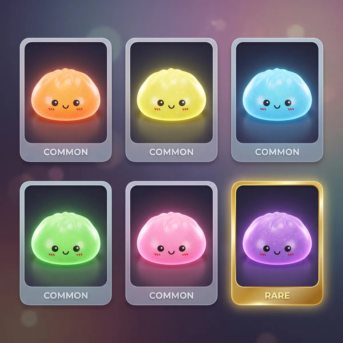 Mystery Glow In Dark Glitter Dumpling Squishy Blind Box – view 2