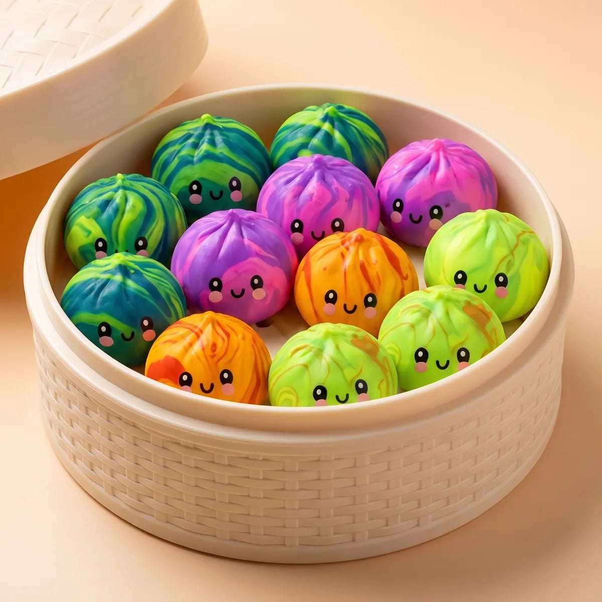 Swirl Mystery Mini Tie Dye Dumpling Squishy – view 3