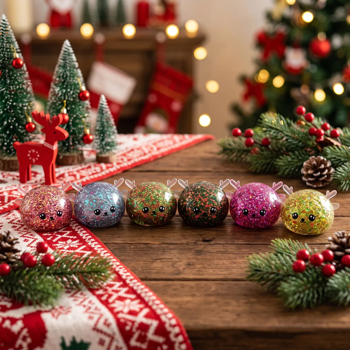 Twinkling Mystery Reindeer Dumpling Squishy – view 7