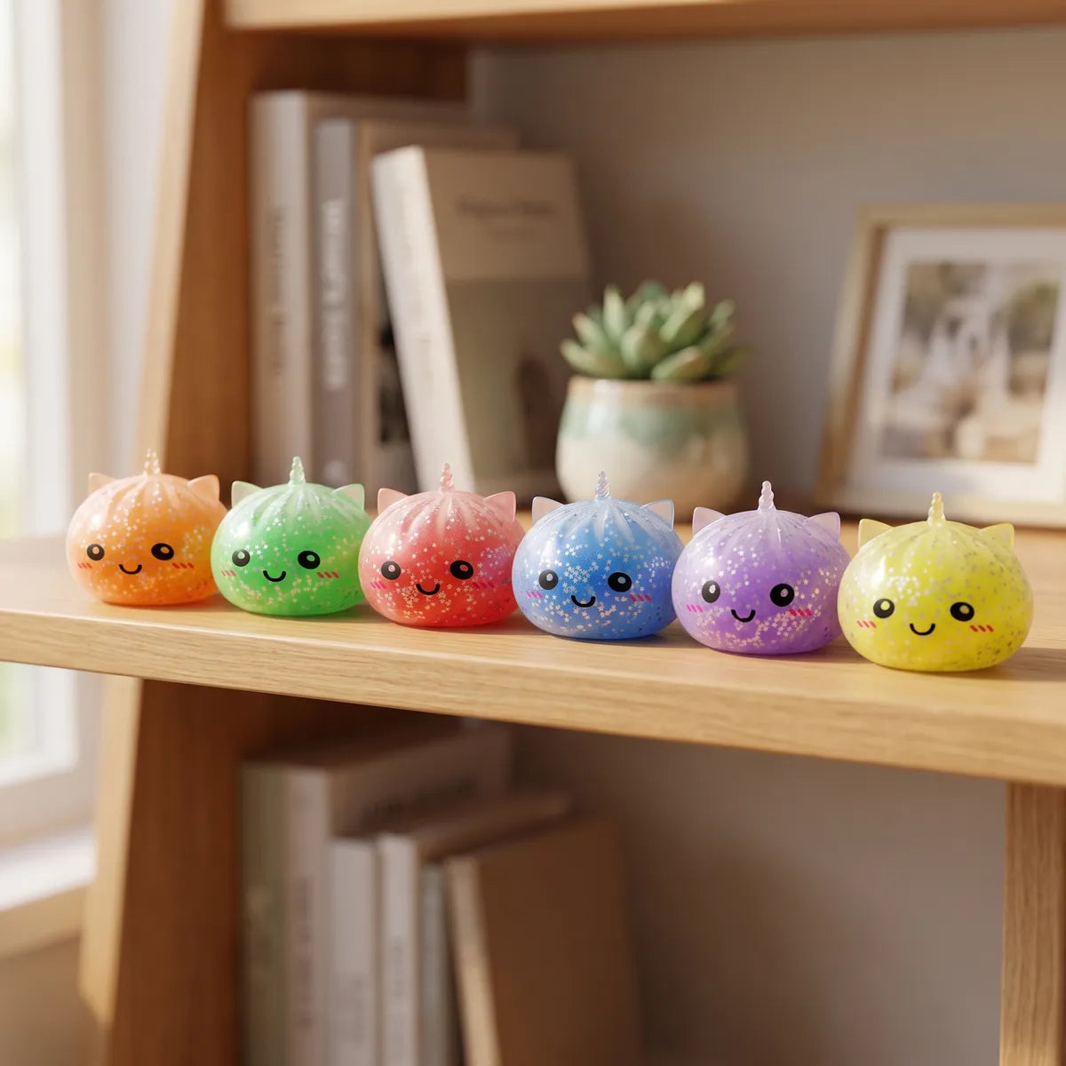 Starlit Mystery Sparkle Unicorn Dumpling Squishy – view 7