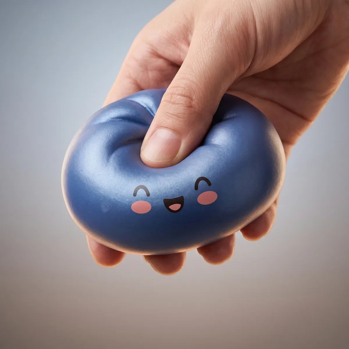 Midnight Navy Blue Dumpling Squishy – view 4