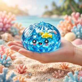 Coral Reef Ocean Glitter Dumpling Squishy – view 3