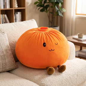 Sunset Orange Large Dumpling Squishy Toy – view 3