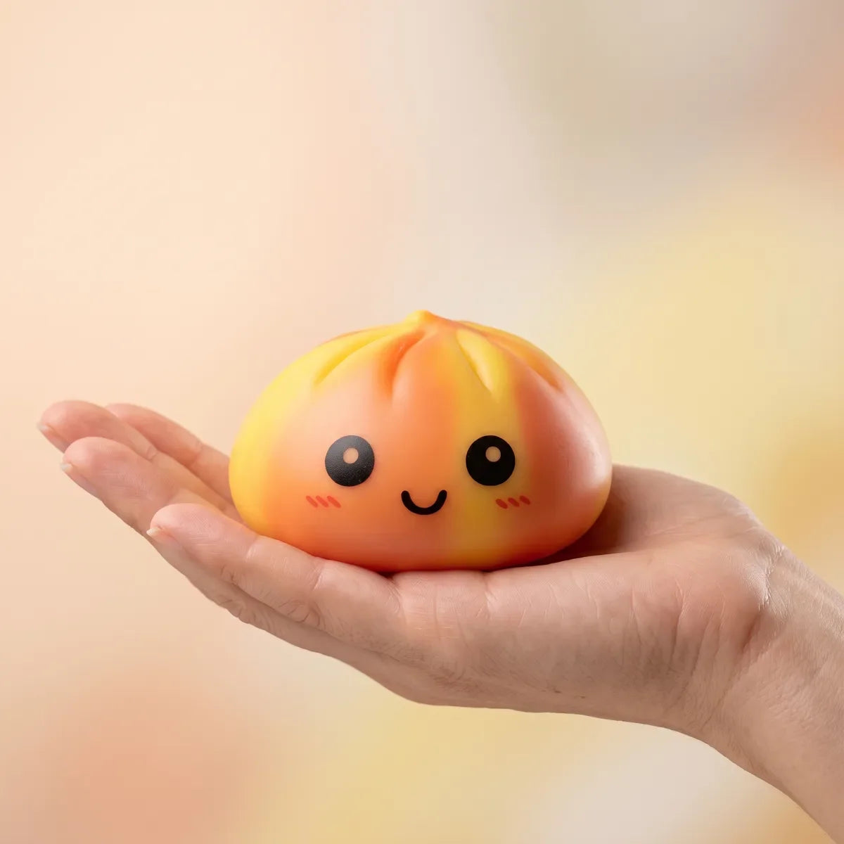 Sunset Orange Tie Dye Dumpling Squishy – view 3