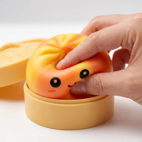 Sunset Orange Tie Dye Dumpling Squishy – view 5