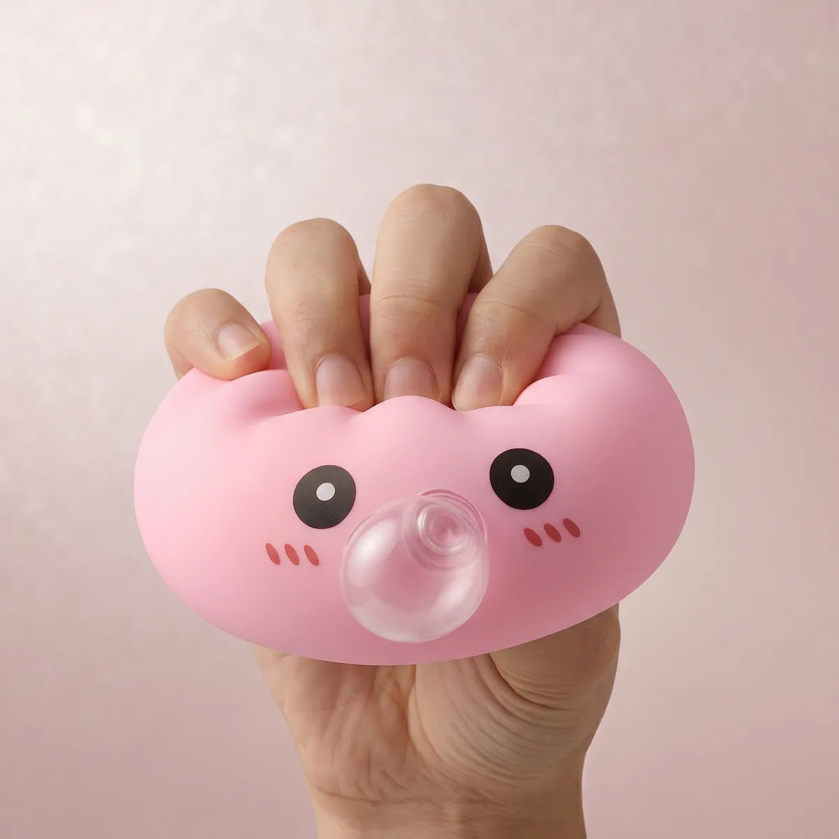 Plump Pink Bubble-Blowing Dumpling Squishy – view 4