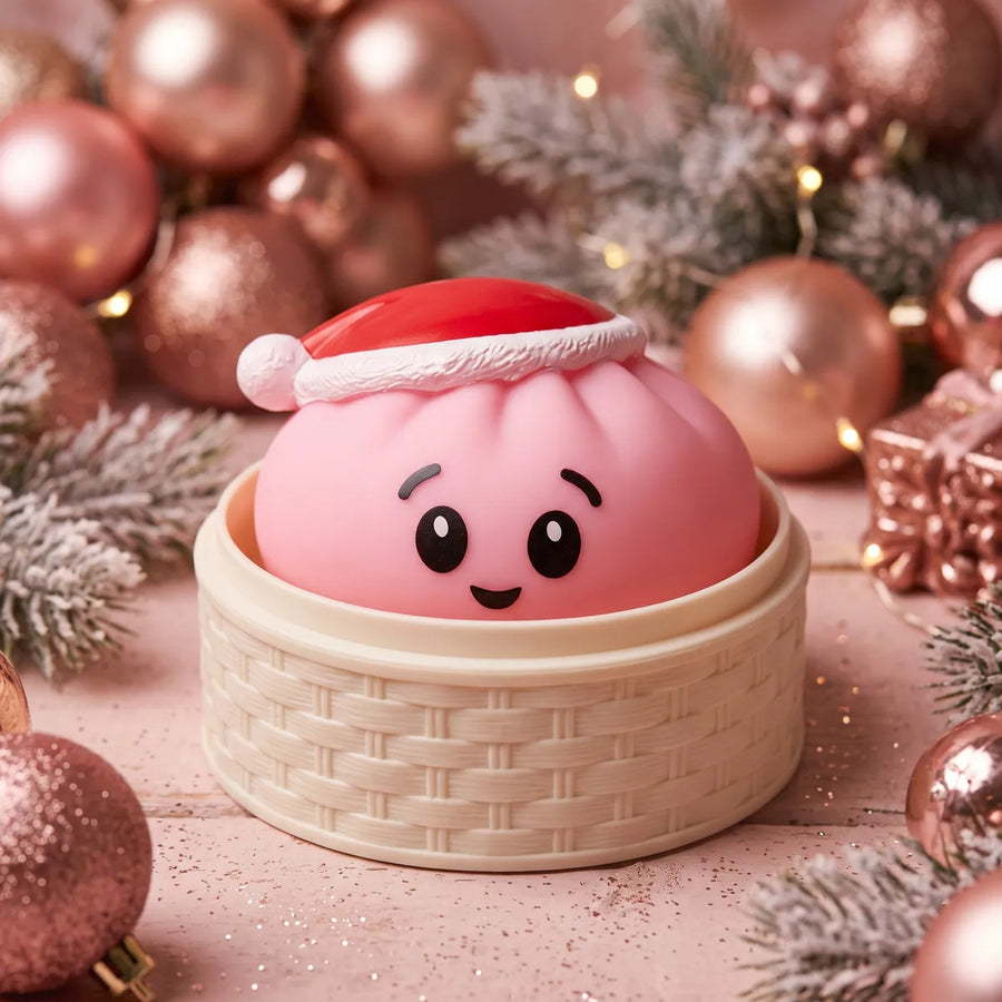 Sugar Pink Christmas Hat Dumpling Squishy