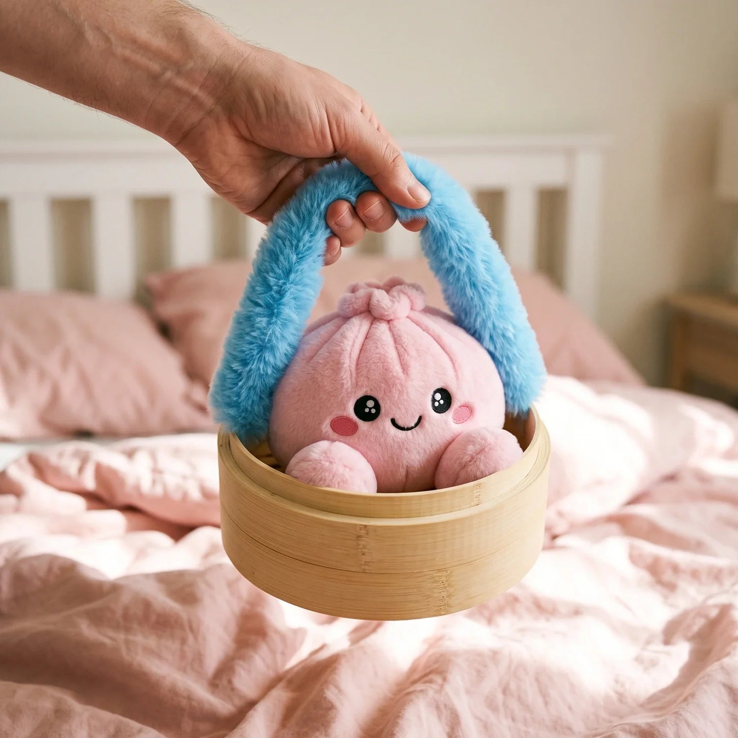Peony Pink Dumpling Squishy Plush – view 6