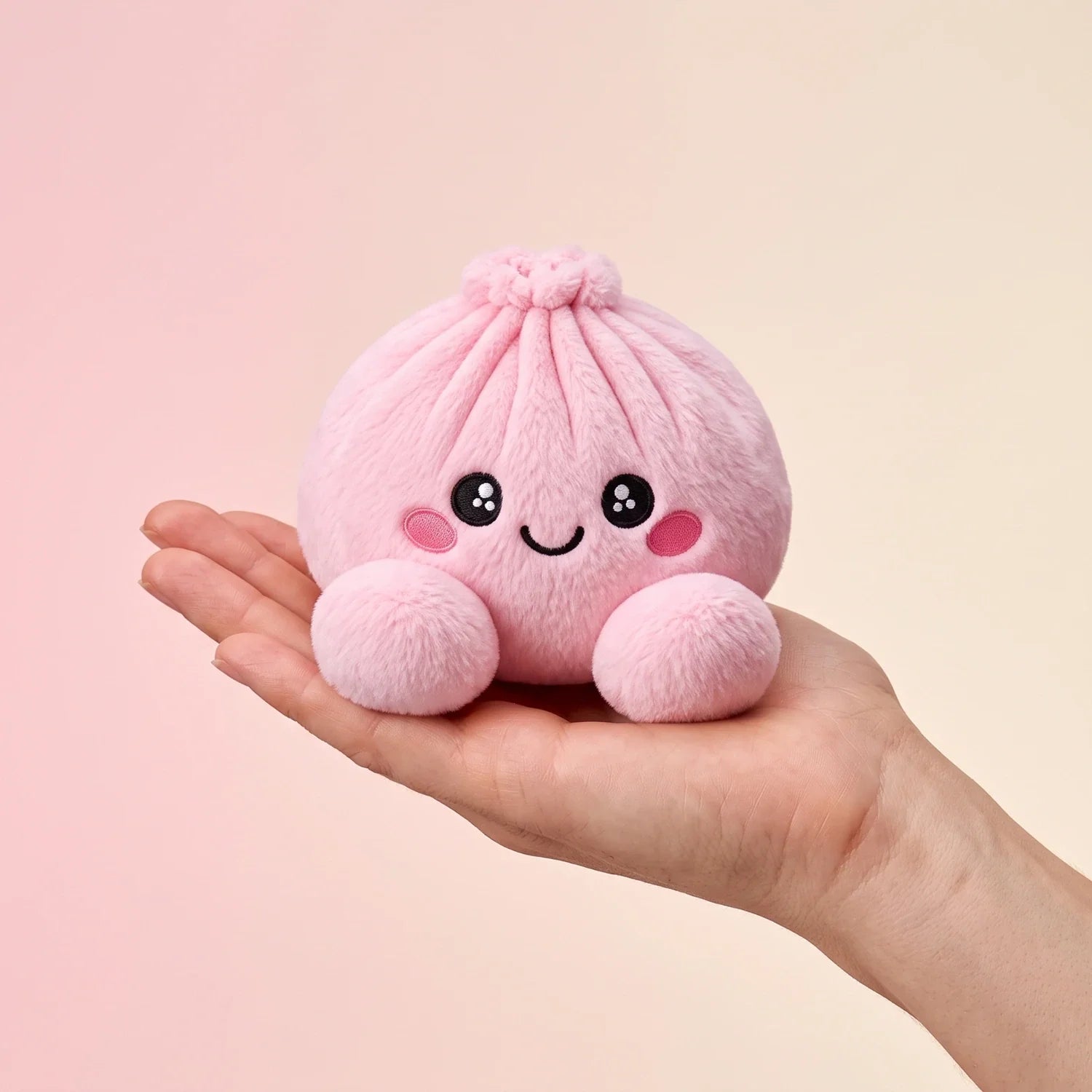 Peony Pink Dumpling Squishy Plush – view 3