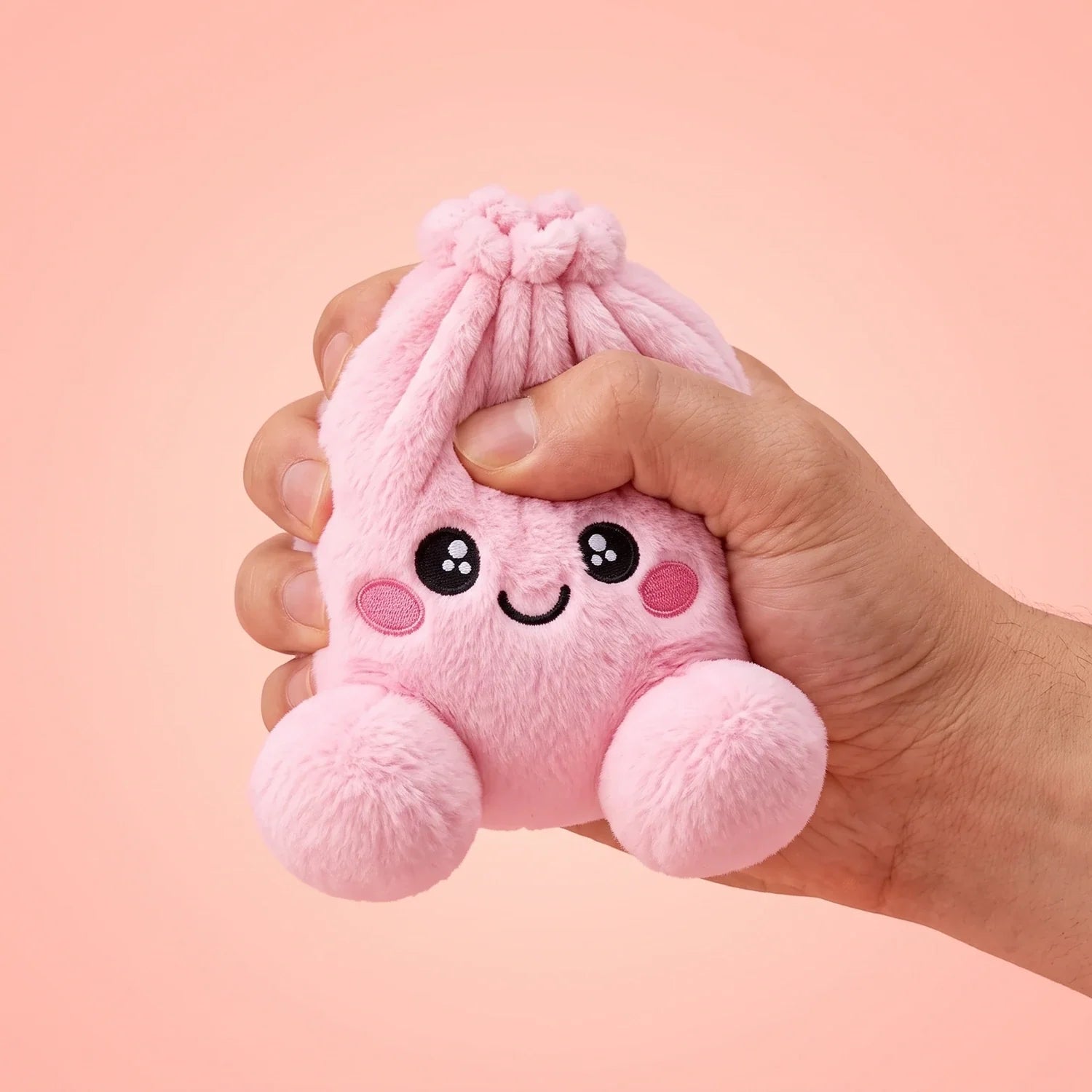 Peony Pink Dumpling Squishy Plush – view 4