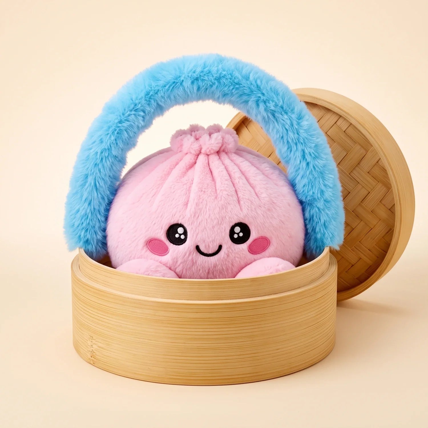 Peony Pink Dumpling Squishy Plush – view 2