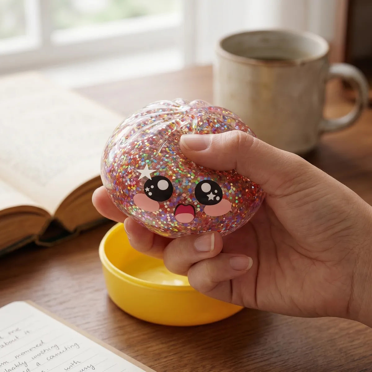 Kawaii Pink Galaxy Dumpling Squishy – view 7