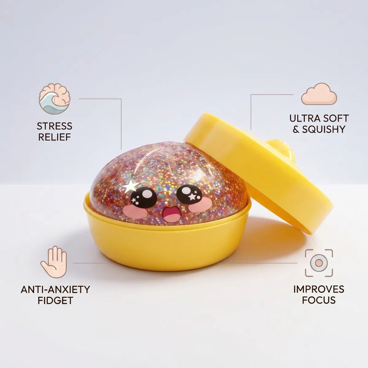 Kawaii Pink Galaxy Dumpling Squishy – view 6