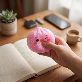 Candy Pink Penguin Dumpling Squishy – view 6