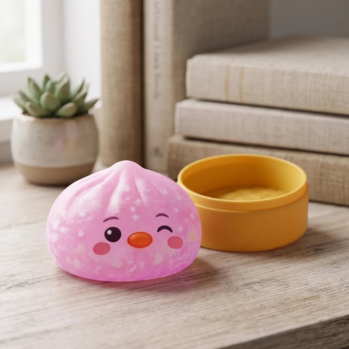 Candy Pink Penguin Dumpling Squishy – view 7