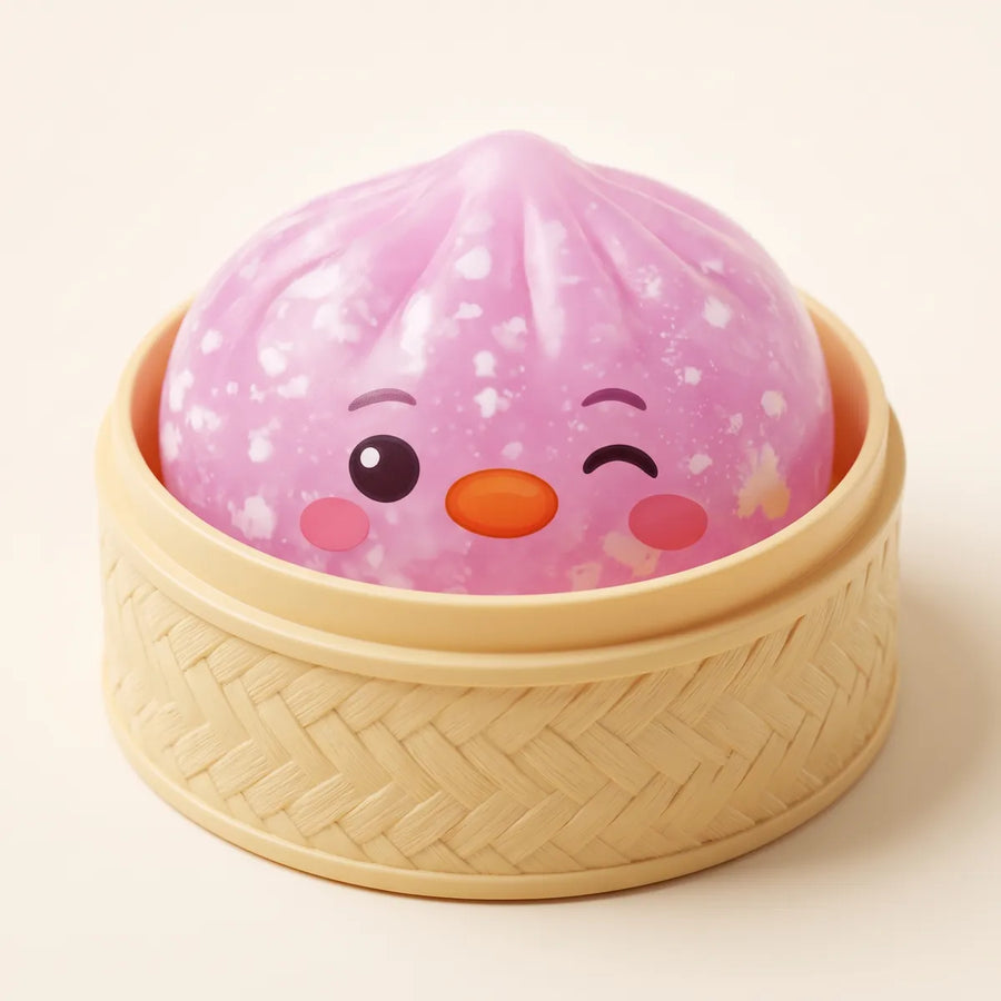 Candy Pink Penguin Dumpling Squishy