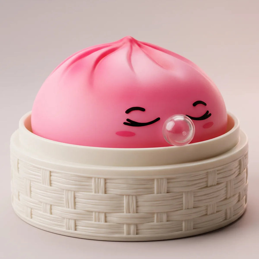Blossom Pink Rare Bubble-Blowing Dumpling Squishy