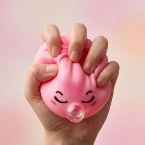 Blossom Pink Rare Bubble-Blowing Dumpling Squishy – view 4