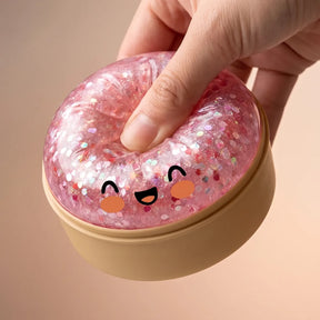 Bubblegum Pink Sparkle Dumpling Squishy – view 5