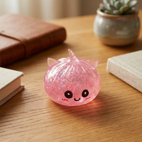 Enchanted Pink Unicorn Glitter Dumpling Squishy – view 7