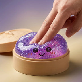 Dreamy Purple Glitter Dumpling Squishy – view 5