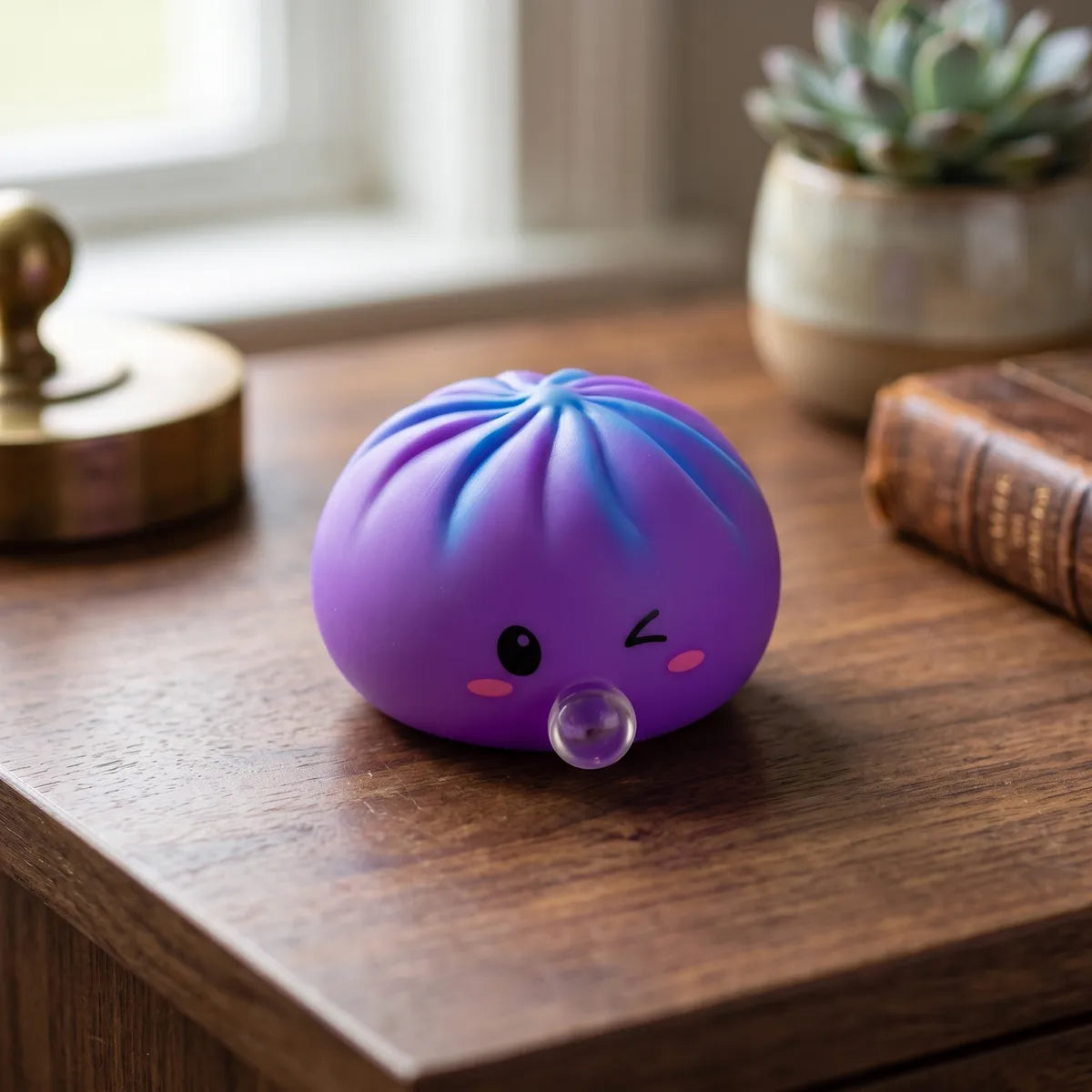 Cosmic Purple Rare Bubble-Blowing Dumpling Squishy – view 7
