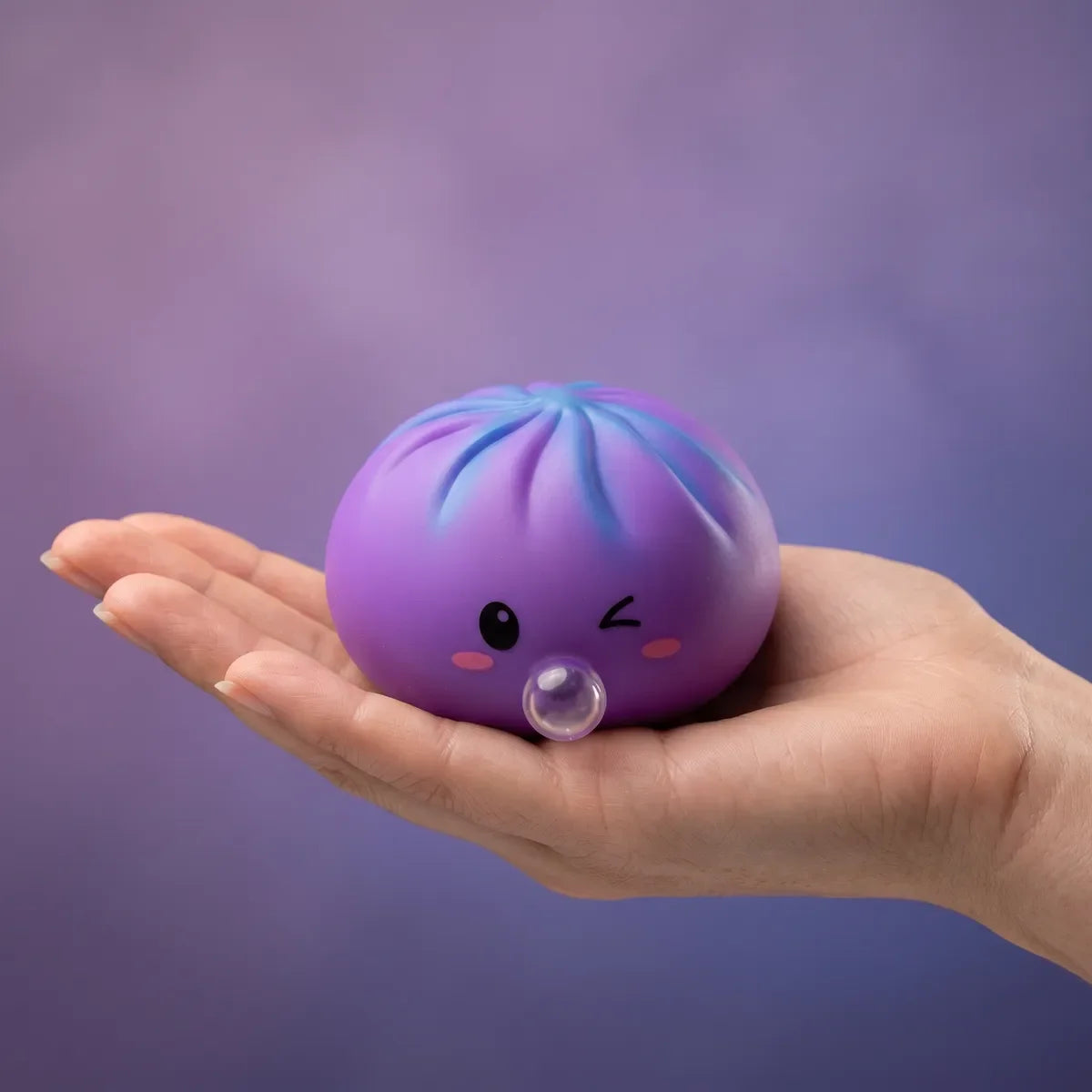 Cosmic Purple Rare Bubble-Blowing Dumpling Squishy – view 3