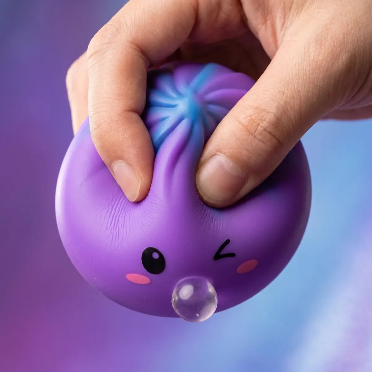 Cosmic Purple Rare Bubble-Blowing Dumpling Squishy – view 5