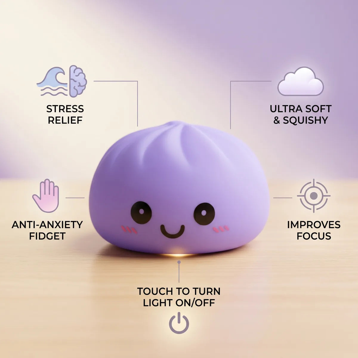 Twilight Purple Squishy Dumpling Light – view 6