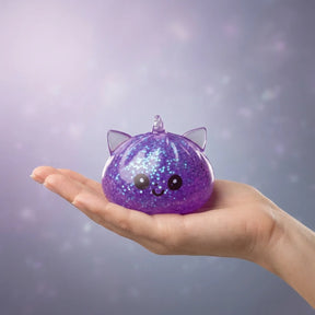 Mystic Purple Unicorn Glitter Dumpling Squishy – view 3