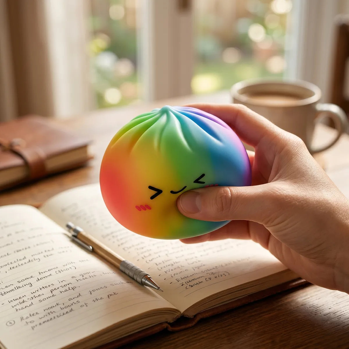 Prism Rainbow Color Dumpling Squishy – view 6