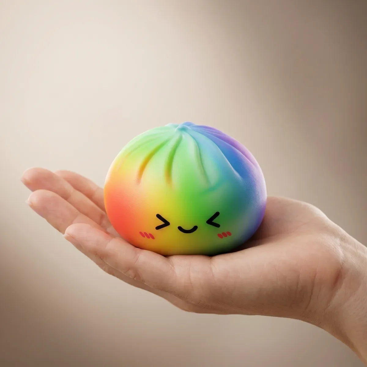 Prism Rainbow Color Dumpling Squishy – view 3
