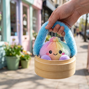 Pastel Rainbow Dumpling Squishy Plush – view 6