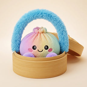 Pastel Rainbow Dumpling Squishy Plush – view 2