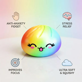 Colorful Rare Rainbow Dumpling Squishy – view 6