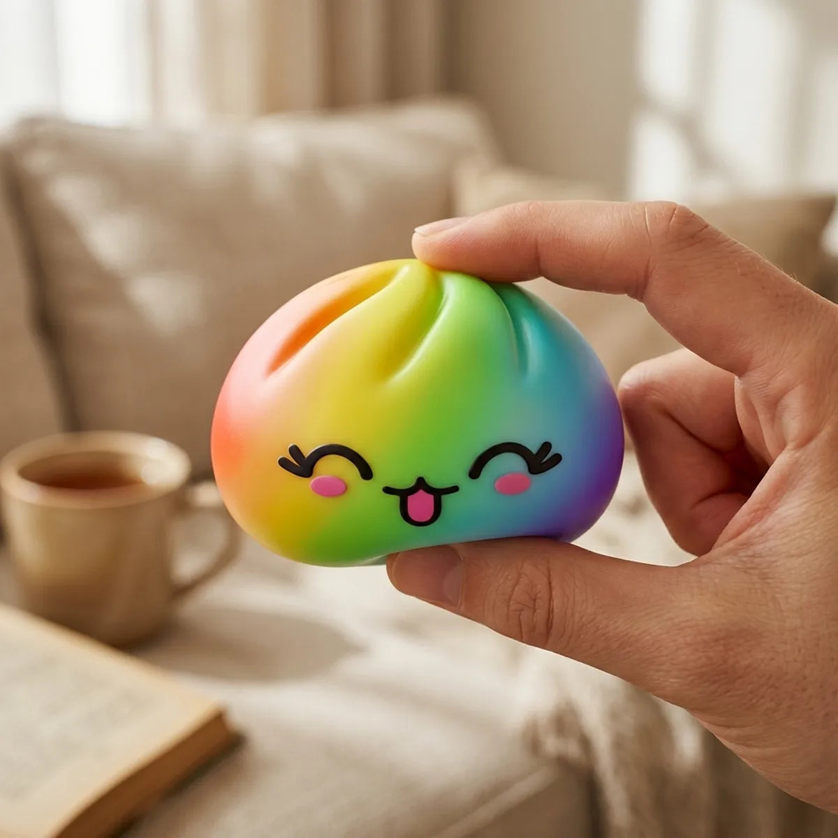 Colorful Rare Rainbow Dumpling Squishy – view 7