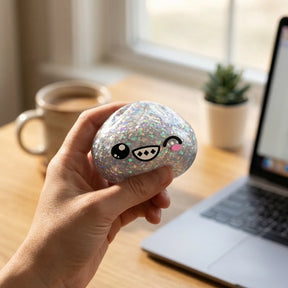 Shimmer Rare Silver Dumpling Squishy – view 7