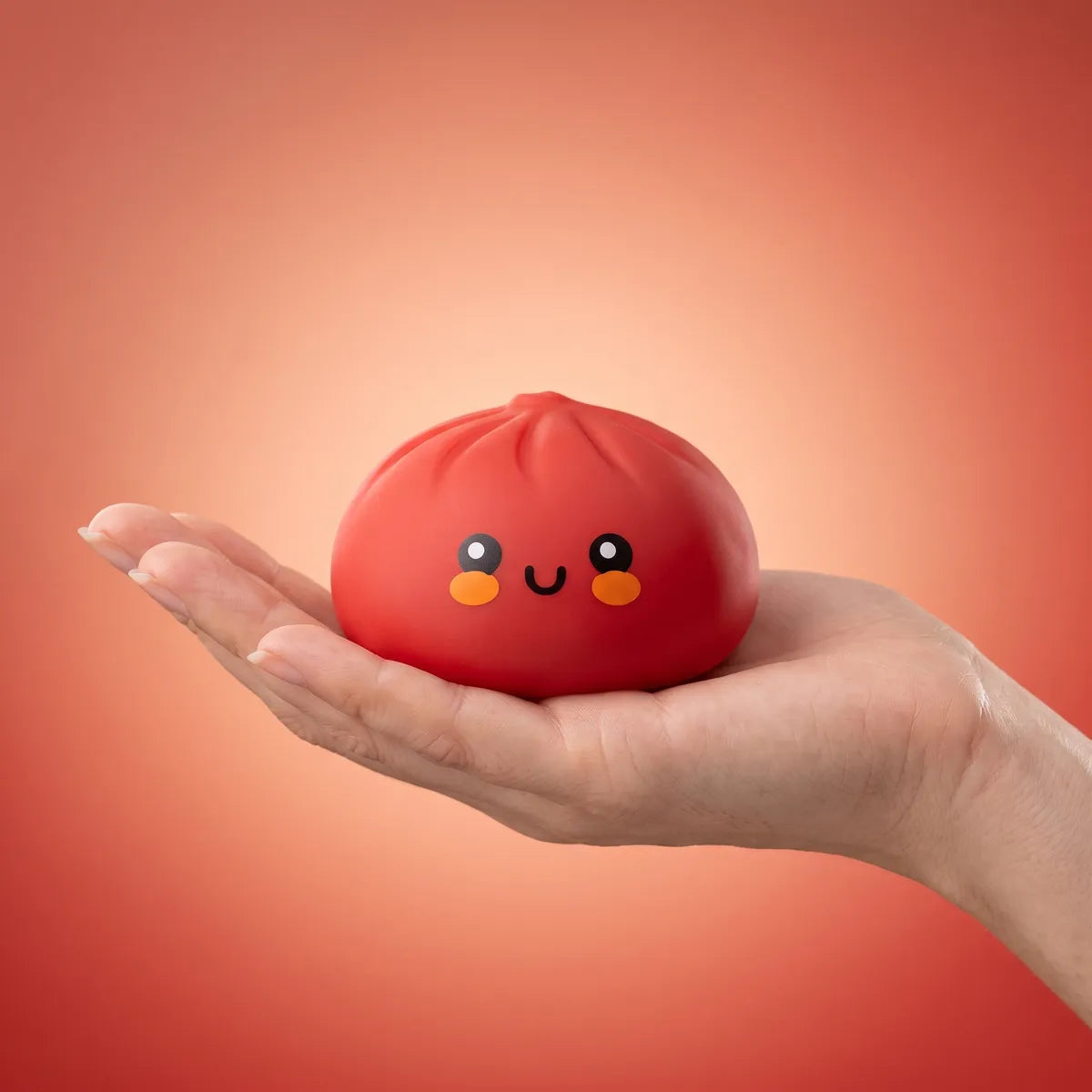 Fluffy Red Dumpling Squishy Bun – view 3