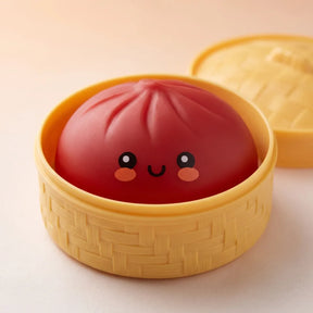 Fluffy Red Dumpling Squishy Bun – view 2