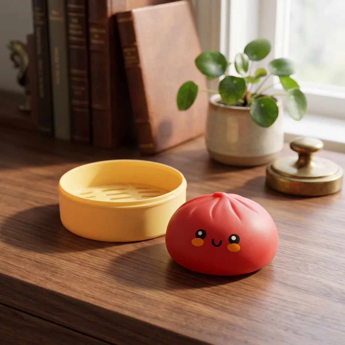 Fluffy Red Dumpling Squishy Bun – view 7