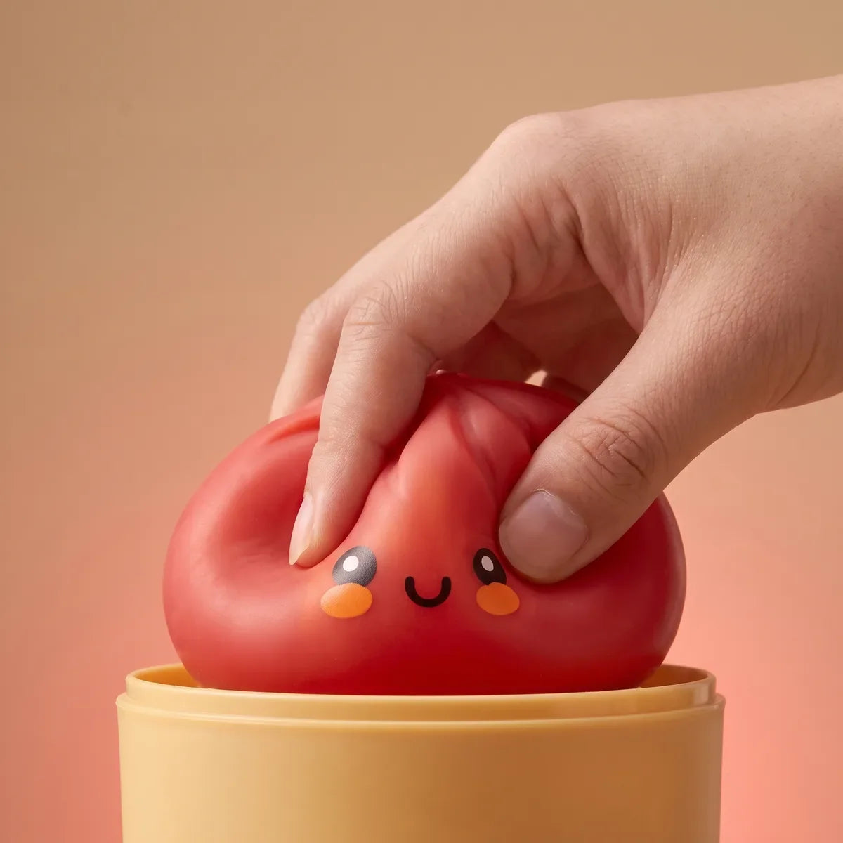 Fluffy Red Dumpling Squishy Bun – view 5