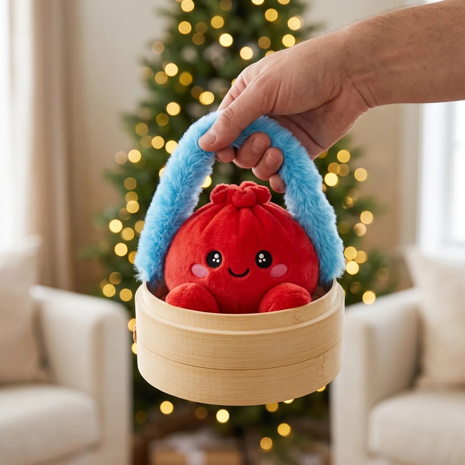 Ruby Red Dumpling Squishy Plush – view 6
