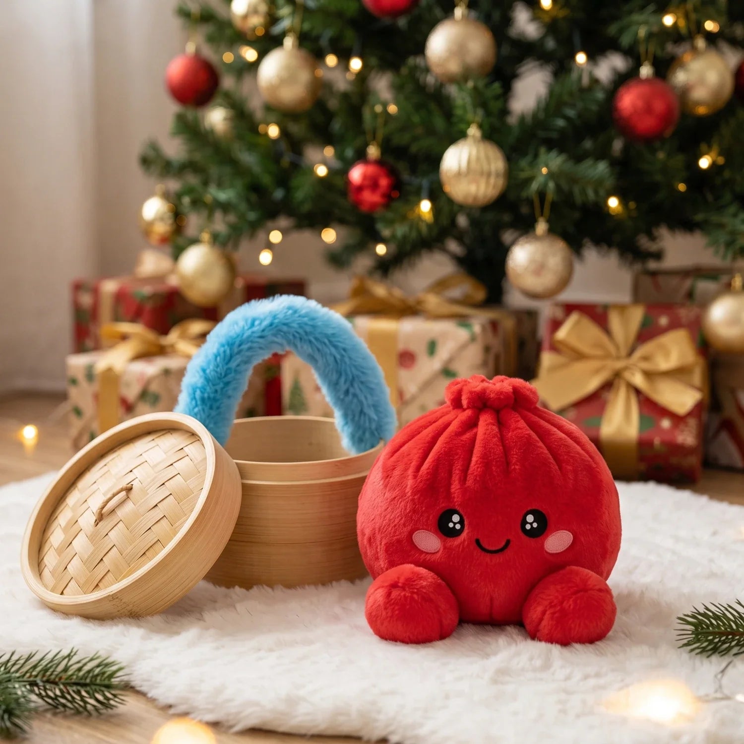 Ruby Red Dumpling Squishy Plush – view 7