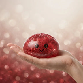 Lucky Red Glitter Dumpling Squishy – view 3