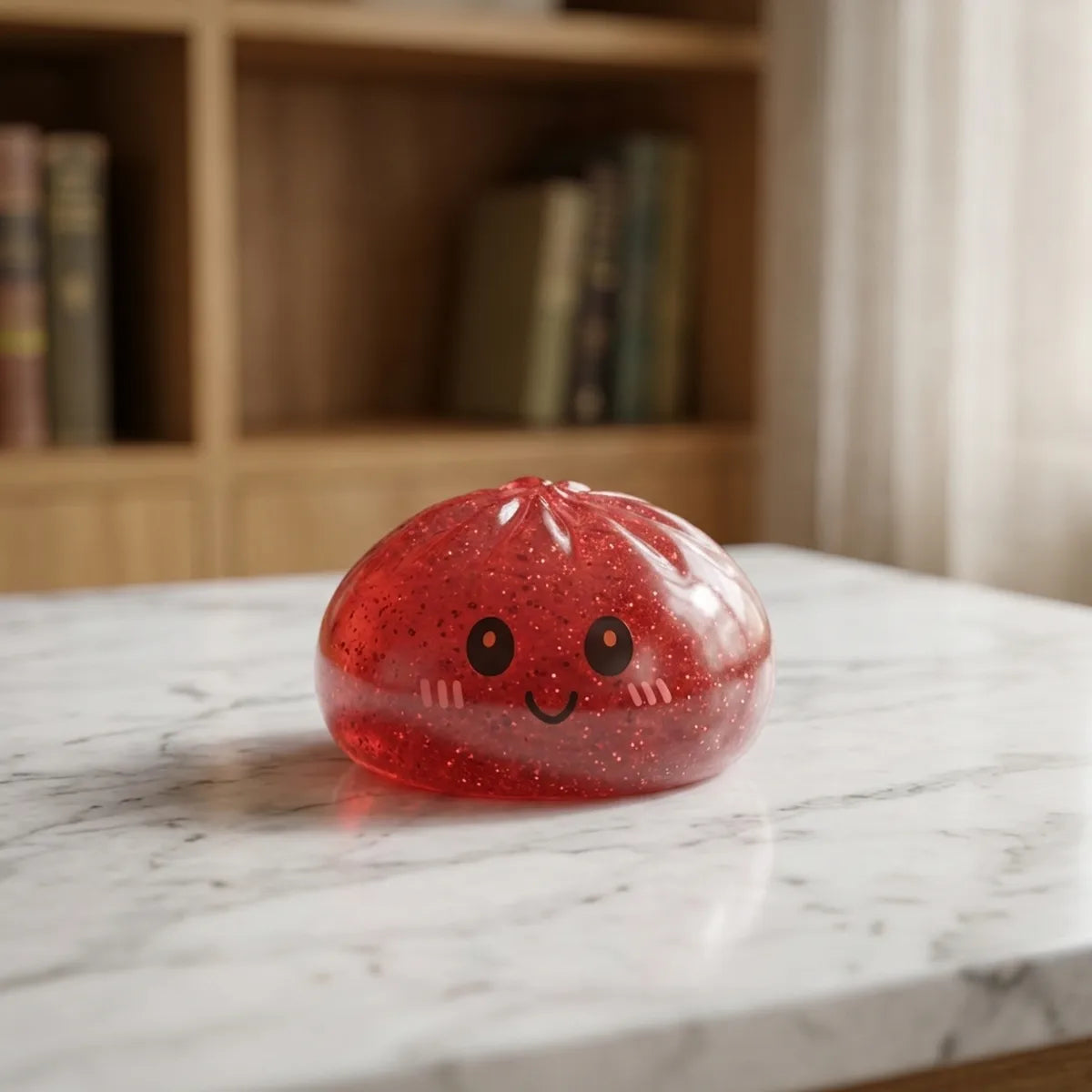 Lucky Red Glitter Dumpling Squishy – view 8
